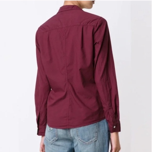 Frank & Eileen Barry Burgundy Button Down Shirt XS - Picture 2 of 7